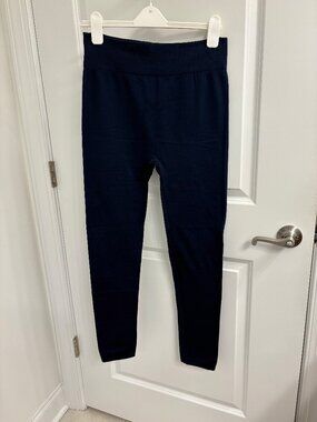 Conceited. Navy Blue Fleece Lined No Size Leggings